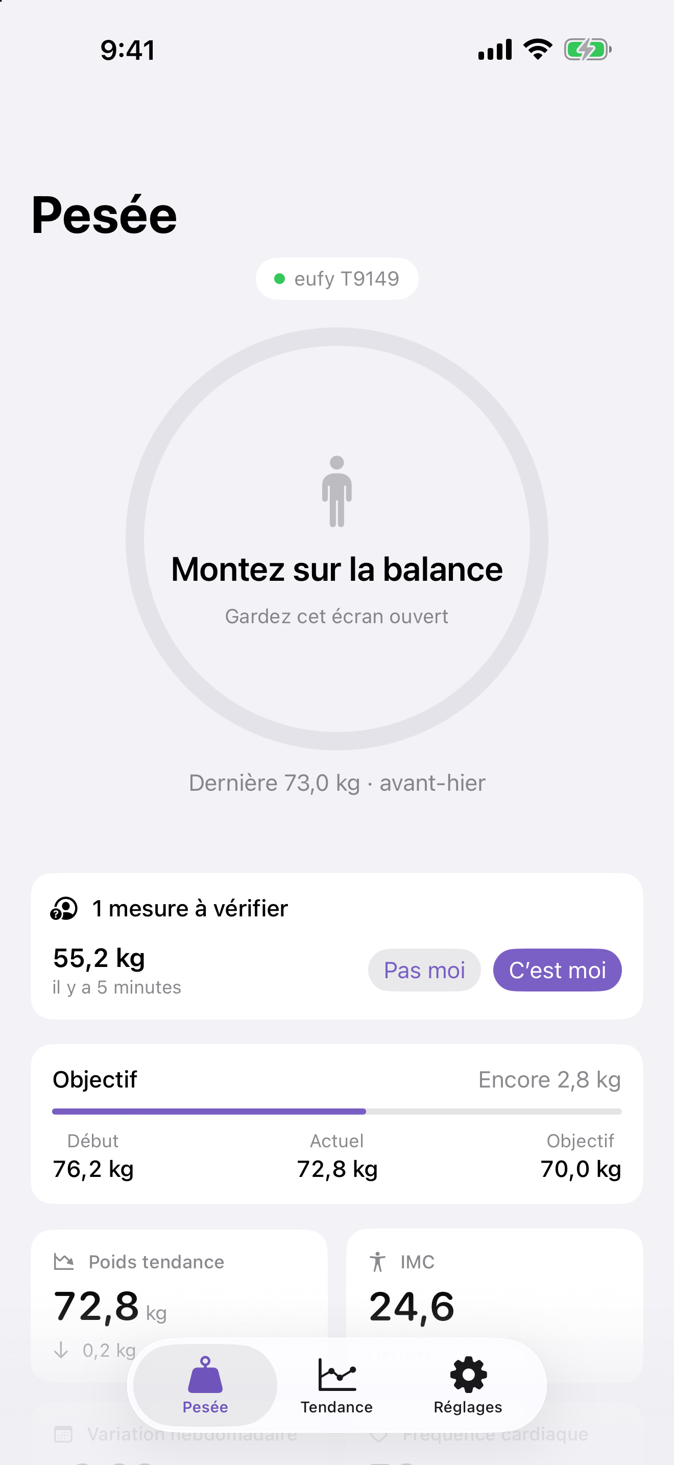 Une mesure à vérifier